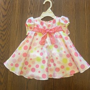Jessica Ann Easter Pink Polka Dot Dress